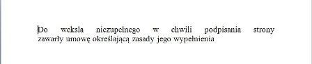 tył weksla